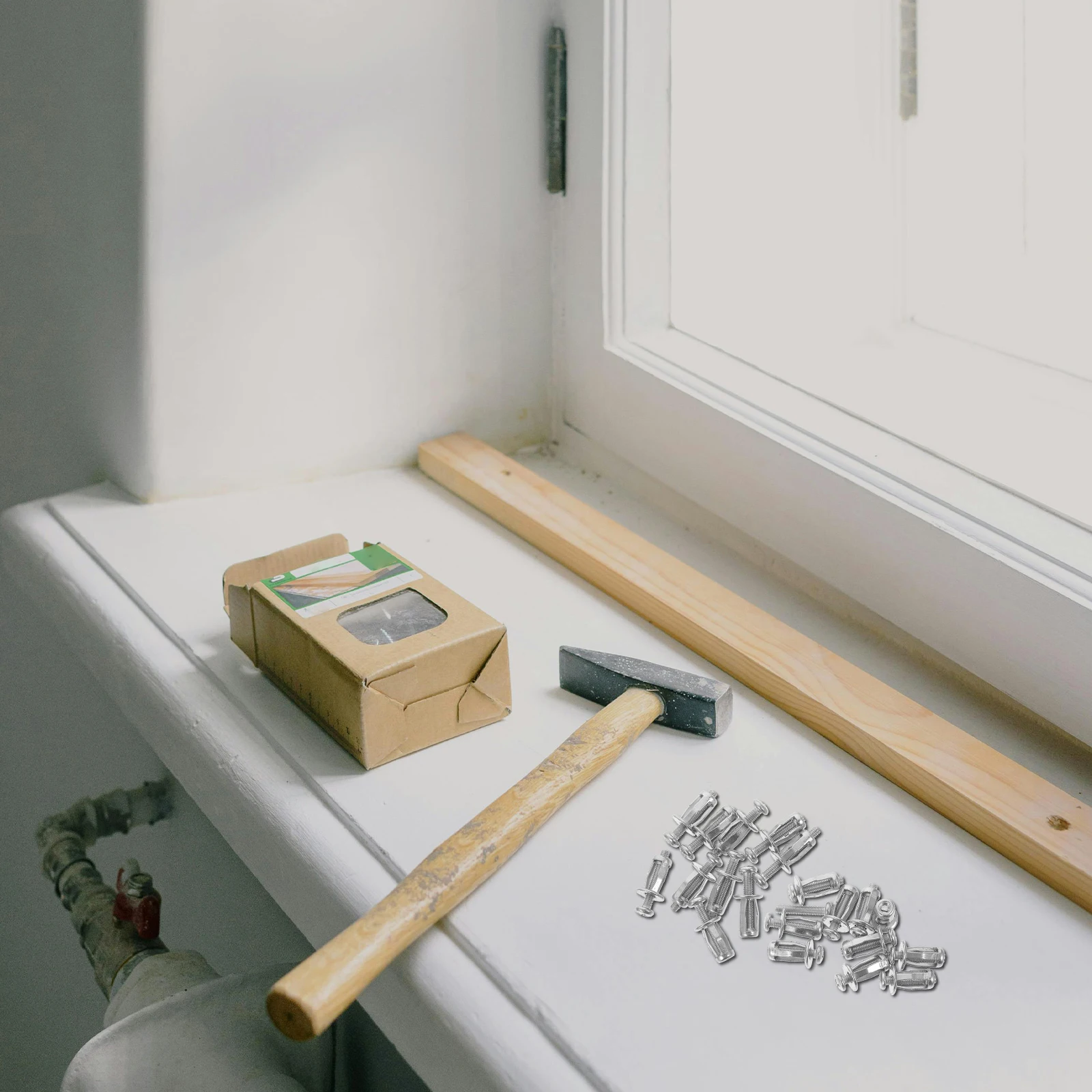 

1 set Screw Fastener Set Carbon Steel Jack Nuts Petal License Plate Bolts Expansion Anchors For Hollow Wall Auto Diy Projects