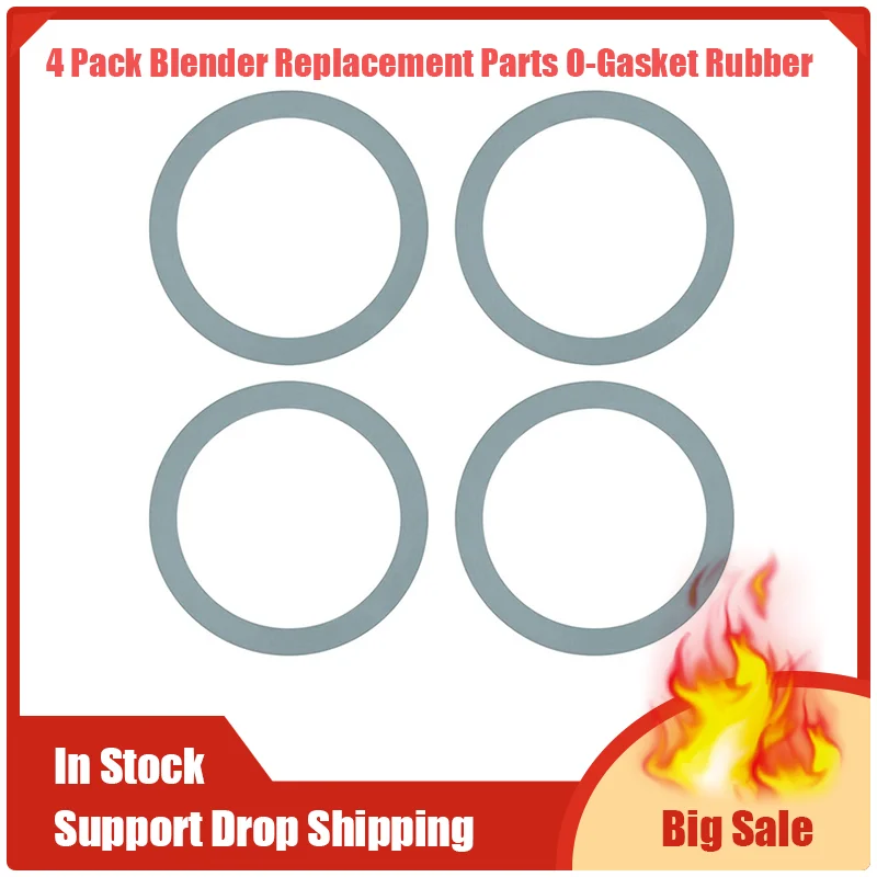 4 Pack Blender Gasket Seals For Oster And Osterizer Blender Models, Premium Blender Replacement Parts O-Gasket Rubber