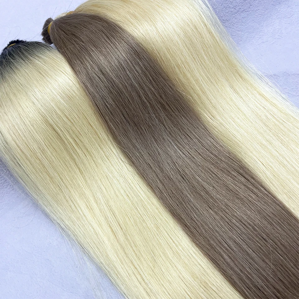 

Human Hair Bulk For Braiding Vietnamese Hair No Weft Virgin Remy Straight Hair Bulk 613# Real Natural Hair Extension Wholesale