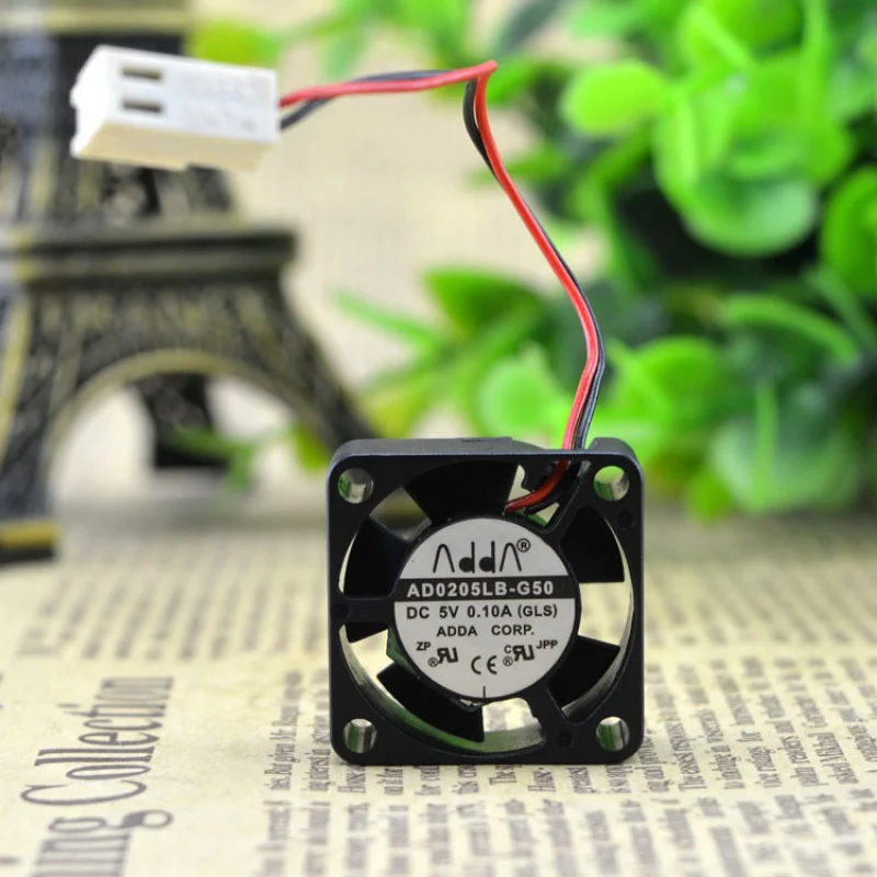 d 1PCS For ADDA AD0205LB-G50 | DC5V 0.10A 2-Pin Cooling Fan 25×25×10mm 5-Blade