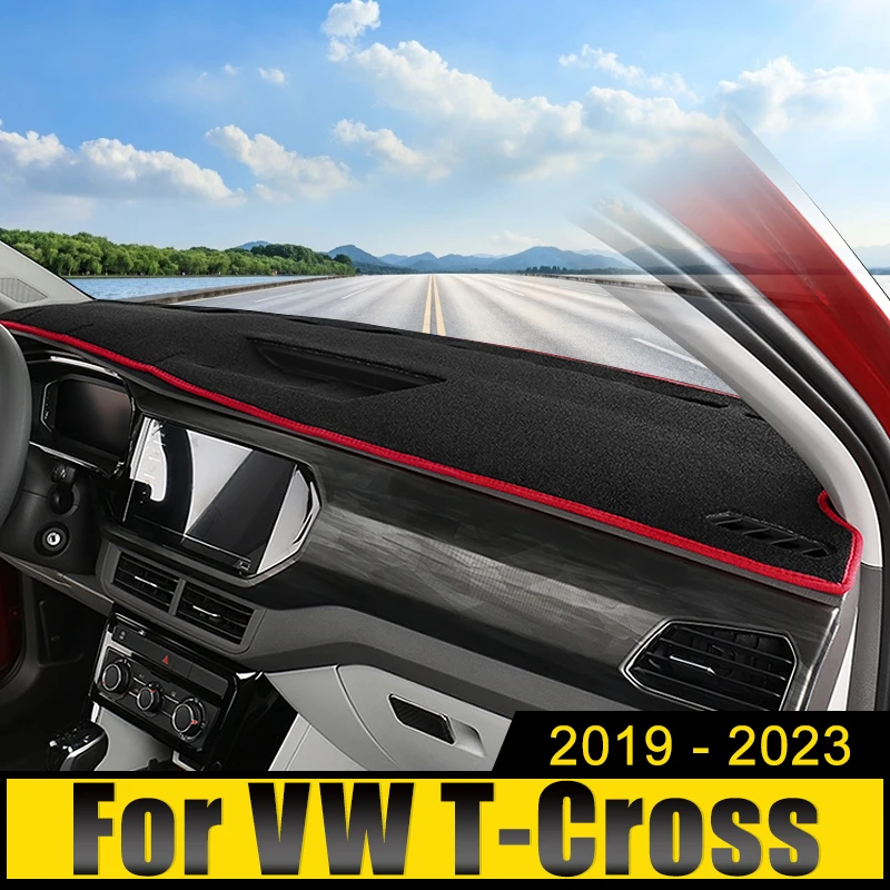 

Автомобильные аксессуары для Volkswagen VW, T-Cross TCross, задняя панель 2019, 2020, 2021, 2022, 2023, внешняя панель, защита от УФ-лучей, ковер, нескользящий коврик