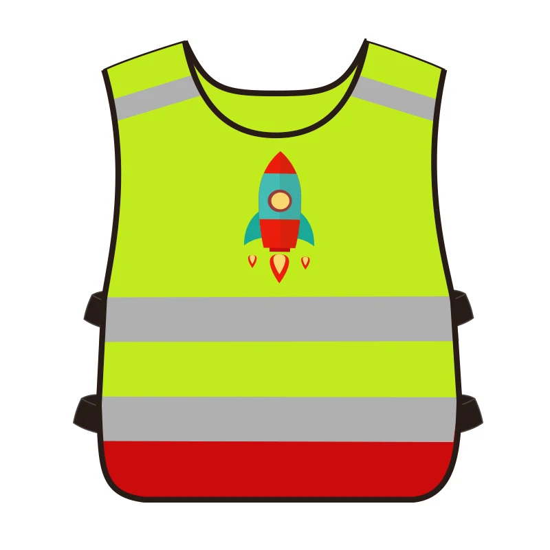 Hi Vis Cute Kid Safety Vest Reflective Protective Gear For Child