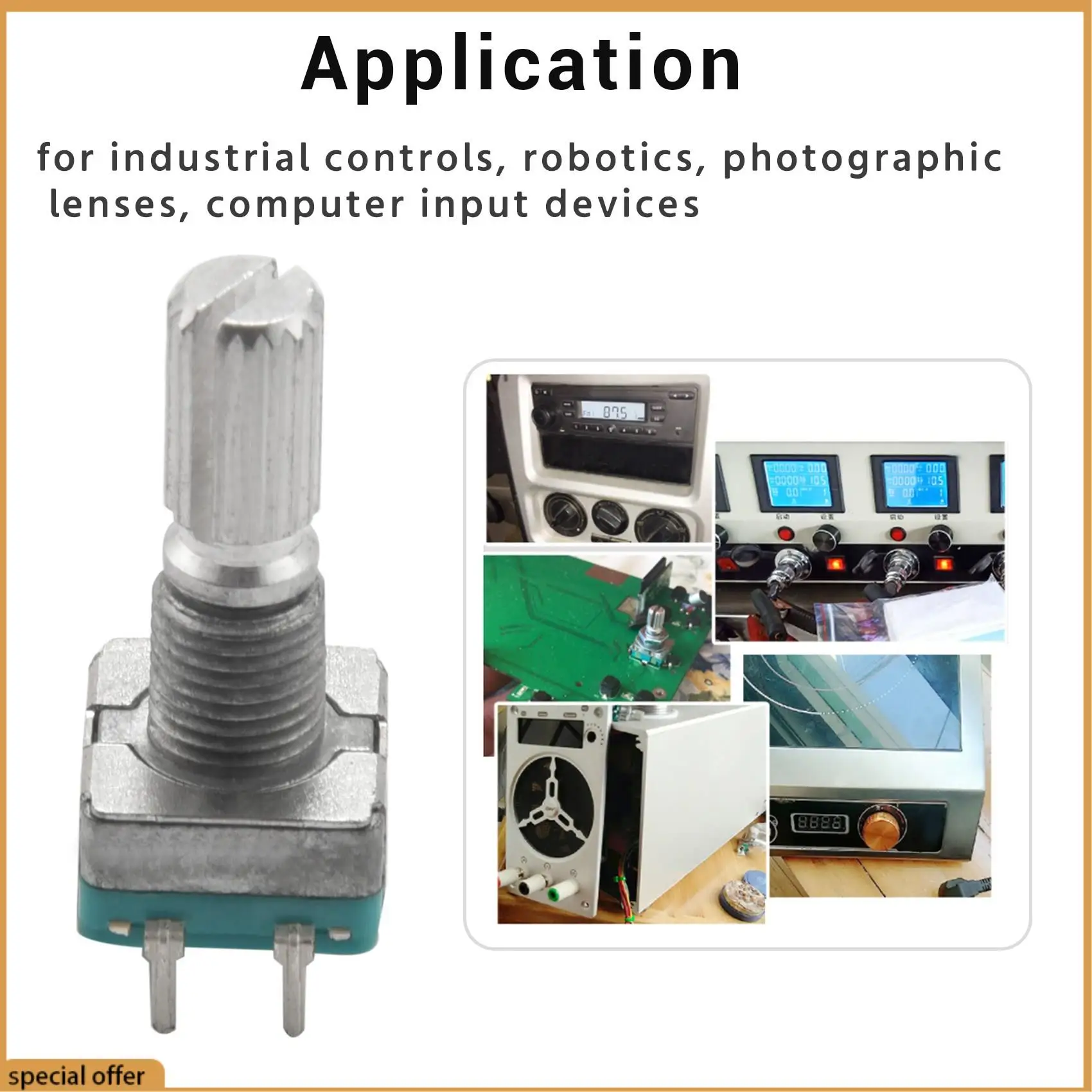 A68Z (7 Pin 20MM)10 PCS 360 Degree EC11 Rotary Encoder Code Switch Digital Potentiometer With Caps