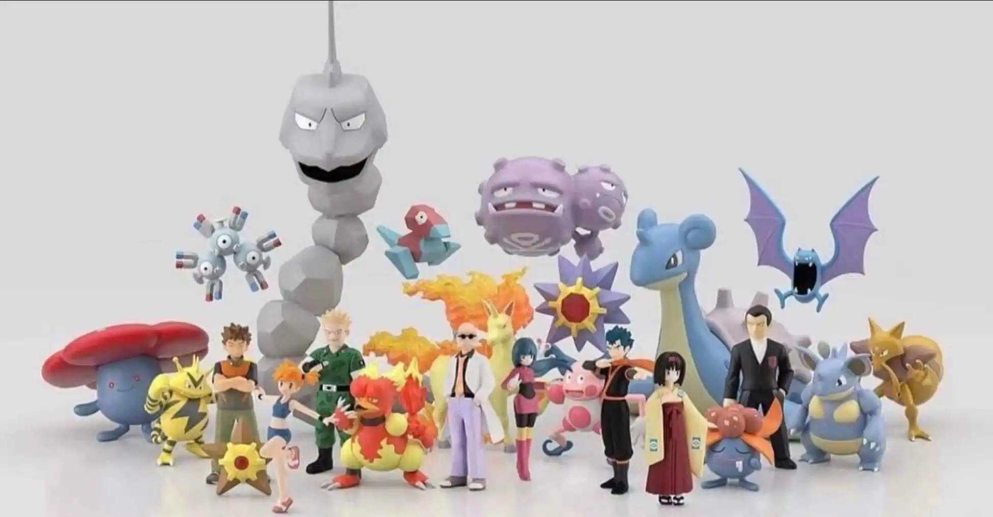 

Bandai Original Scale World POKEMON Kanto Region Blaine Rapidash Magmar Figure Model Collection Toy Gift