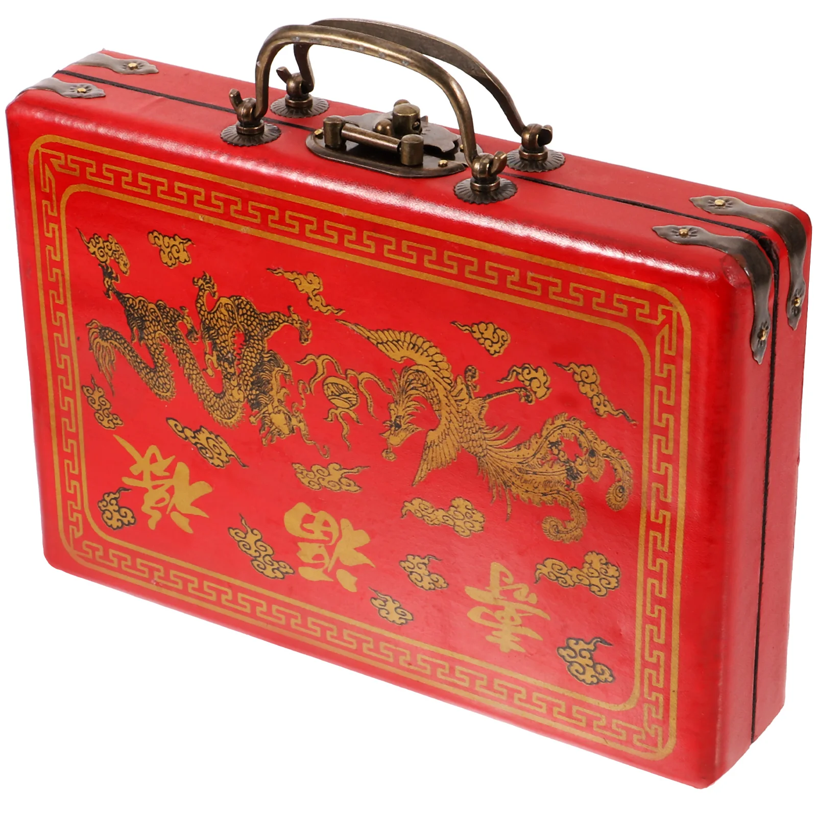 Mahjong-Box, Geschenkboxen, Koffer, Behälter, Kleidung, Holz, Retro, Haushalt, Aufbewahrungshalter