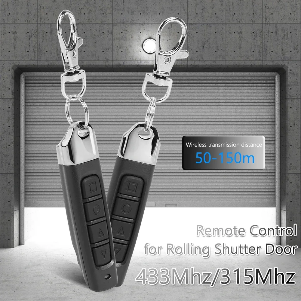 433MHz/315MHz Remote Control Car Key Garage Door Gate Opener Remote Control Duplicator Clone Fixed Code Learning Rolling Code