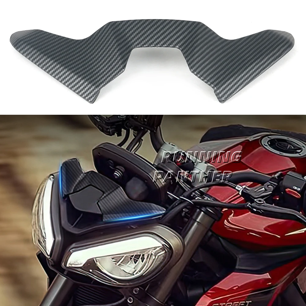 

New For Street Triple 765 R RS 765R 765RS Moto2 2023 2024 Motorcycle Fairing Head Front Upper Panel Cover Fairings Cowl