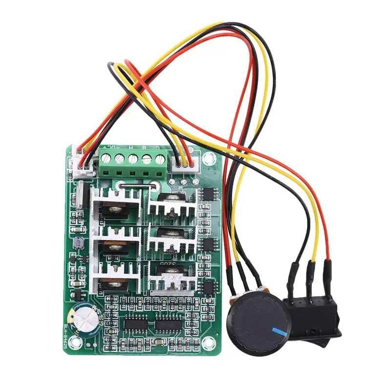 SYW-2X BLDC Three Phase Brushless Sensorless Motor Controller BL01 15A Violent Fan Modulation DC5V6V9V12V36V