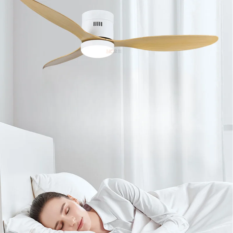 

Nordic Ceiling Mounted Fan Minimalist Dining Room Living Room Home Bedroom Energy-saving Eye Protection Remote Control