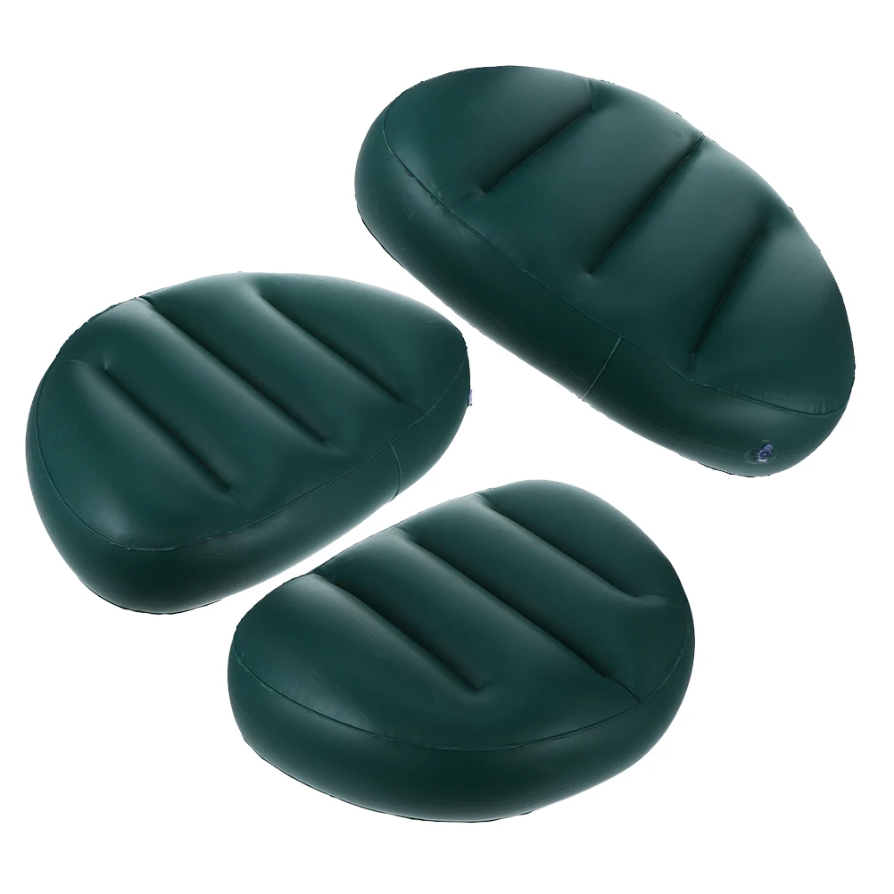 

3pcs Inflatable Boat Seat Cushion Universal Marine Padded Kayak Saddle Rafting Camping Chair Back Cushion For Water Sports