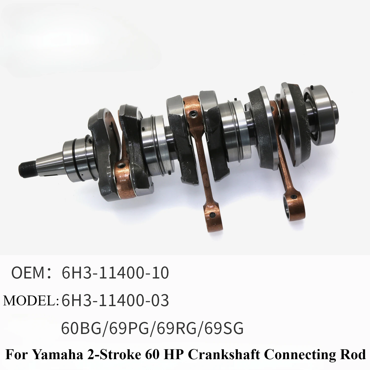 

Outboard Engine Crankshaft Connecting Rod for Yamaha Parsun 2 Stroke 60 HP Universal Repair Parts 6H3-11400-10