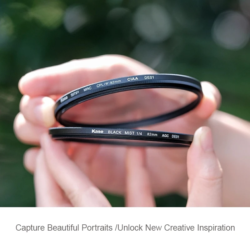 Kase Black Mist AGC Filter 43mm 58mm 62mm 49mm 67mm 72 77 82mm 1/4 1/8 1/2 Diffusion Camera Filter Ultra Slim Portrait