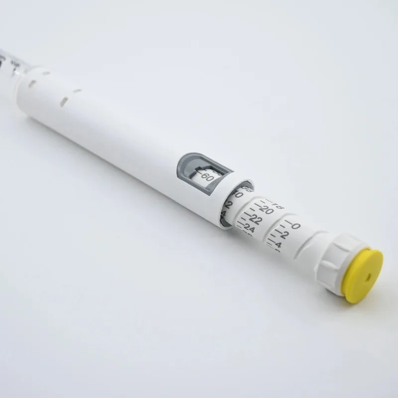 5-10PCS Multi Color Disposable Insulin Dosing Pen 60U Adjustable Portable Cartridge Magic Pen Abdomen Medication Delivery Device