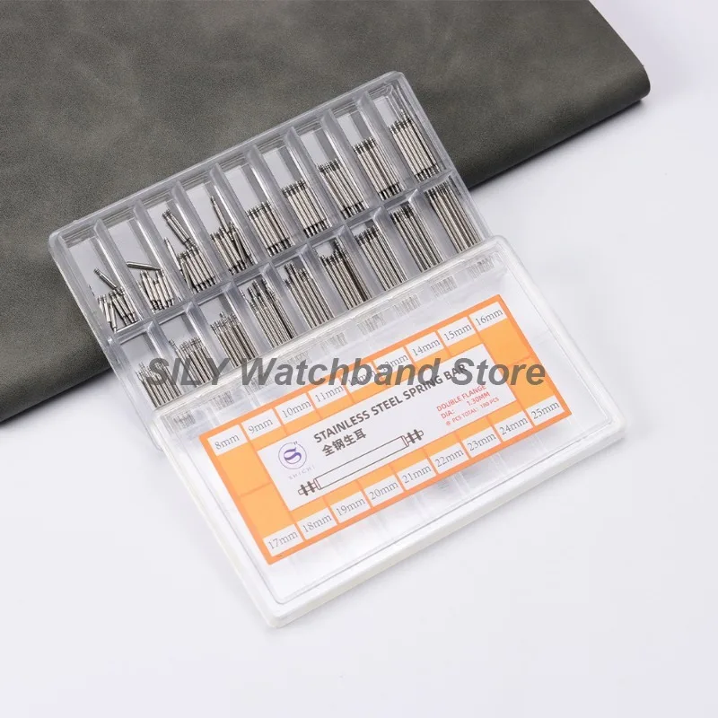 Strainless Steel Spring Bars Dia 1.3mm/1.5mm/1.8mm Belt Strap Connector Link Pin 180/270/360pcs Metal Spring Bar Length 8mm-25mm image 4