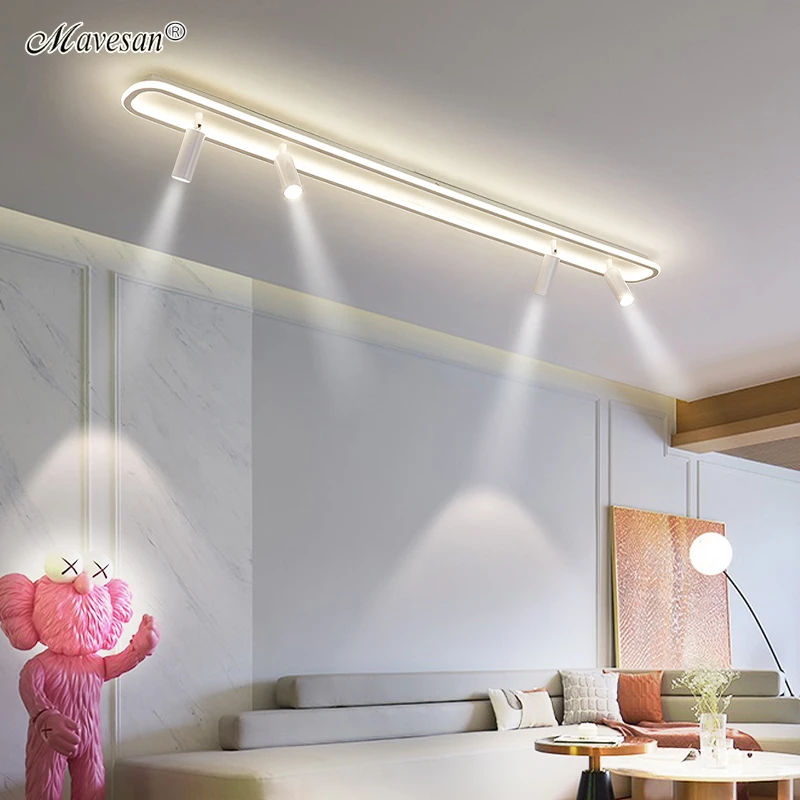 Minimalista led lustre arte deco holofotes para corredor teto sala de estar quarto hotel lâmpada casa iluminação interior