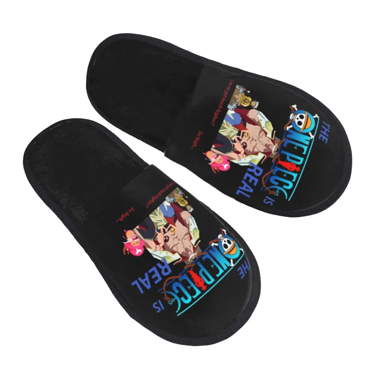 OnePieces Luffys Zoro O-one-piece-e Winter Cotton Slippers Living Room Classic Anime Soft Memory Foam Slides Anti Slip