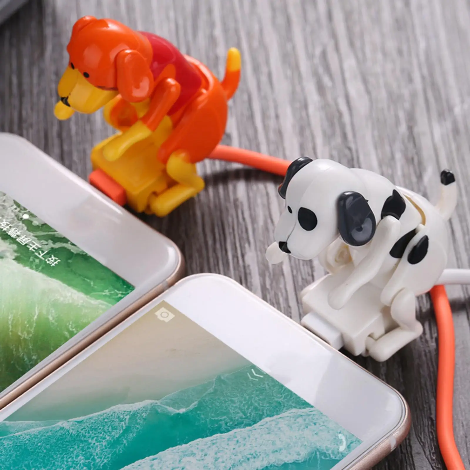Stray Dog Charging Cable, Dog Toy Smartphone USB Cable Charger,Mini Humping Dog Toy for Mobile Phone