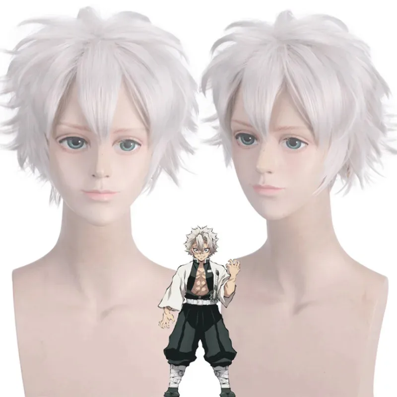 

Костюм для косплея Nene 2025 Shinazugawa Sanemi, парик, аниме, униформа Wind Hashira, Kimetsu No Yaiba Swordsmith Village Arc