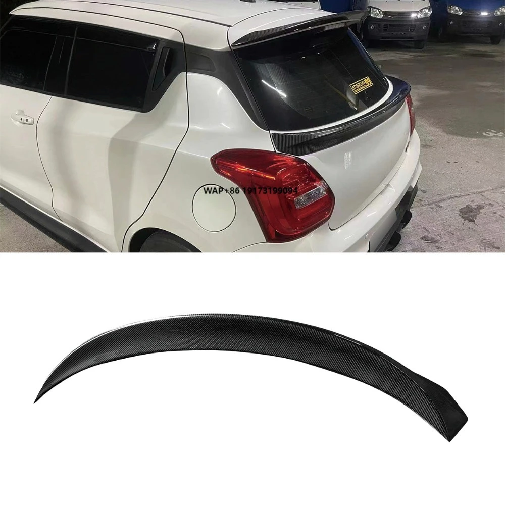 

For Swift ZC33S 2018-2024 Carbon Fiber Rear Spoiler High Quality Car Bumper Accessories