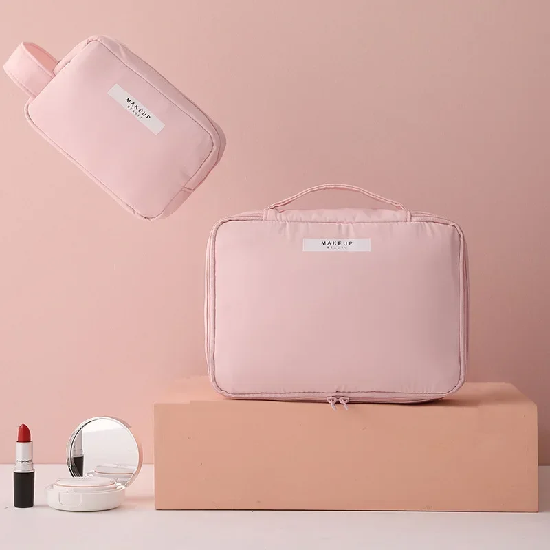 Borsa per il trucco da viaggio borsa per cosmetici da donna custodia per Organizer impermeabile borsa per cosmetici portatile di grande capacità