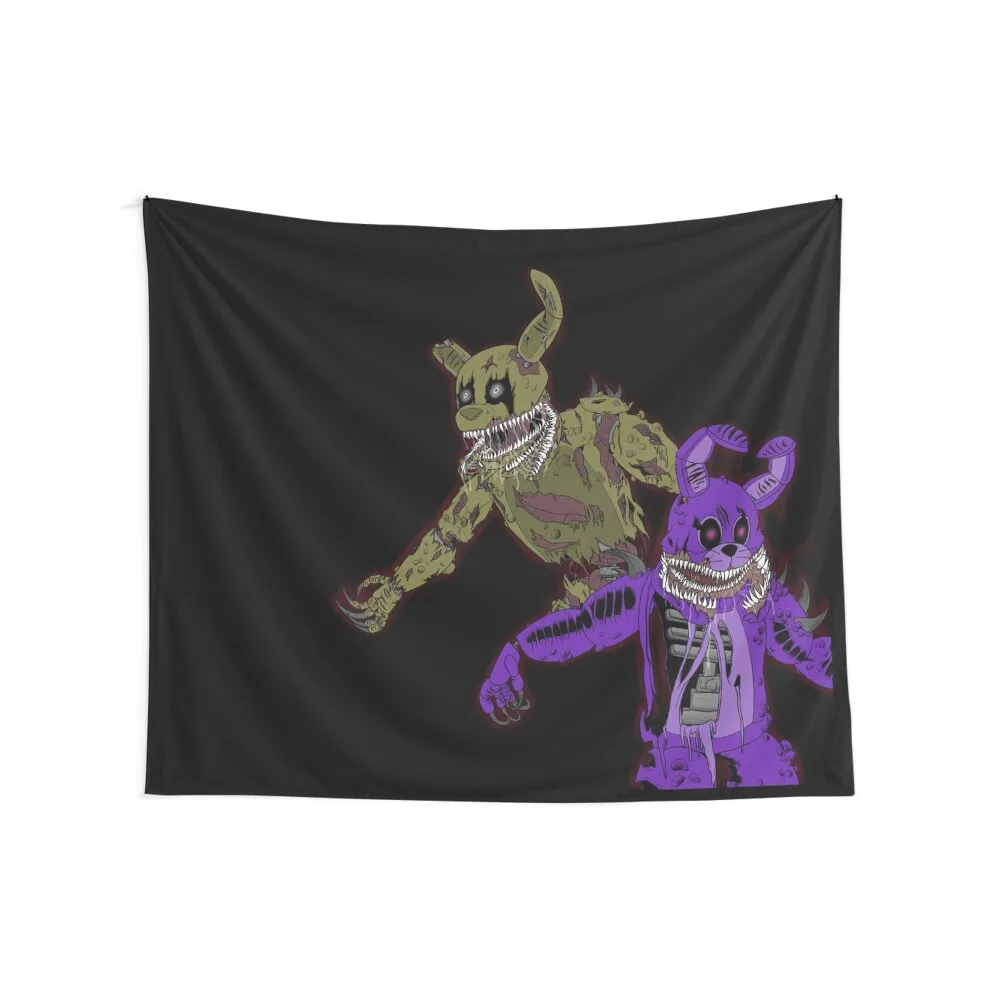 FNaF - Twisted Bunnies Tapestry Aesthetic Home Decor Decor For Room Bedrooms Decor Tapestry