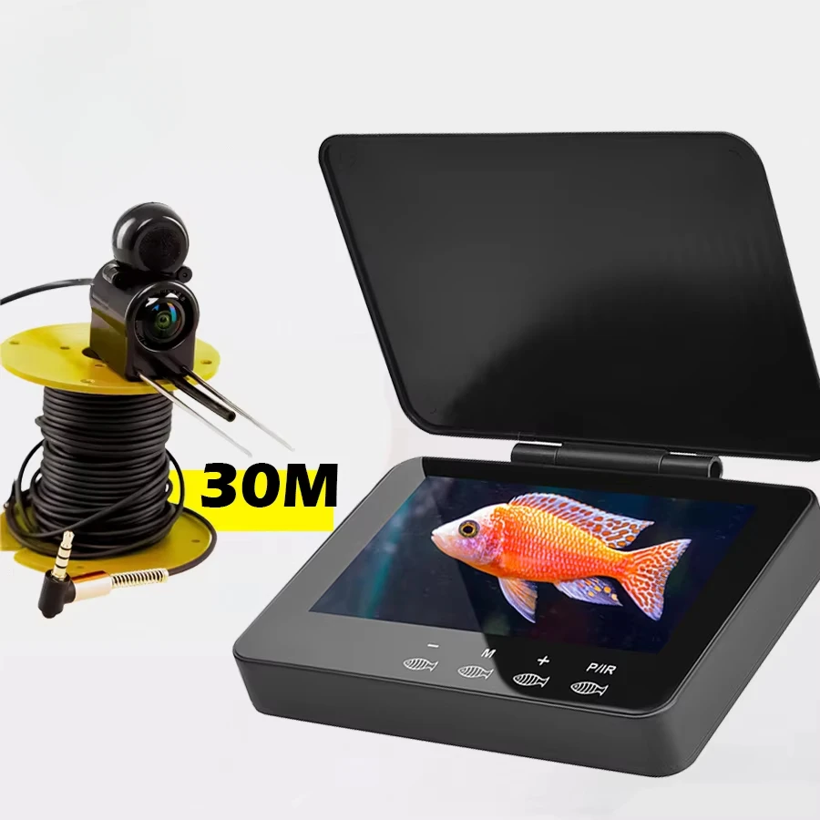 

30M Underwater Portable Video Camera With 4x Digital Zoom Mini 4.3 Inch Monitor 8pcs IR Infrared Camera For Fishing