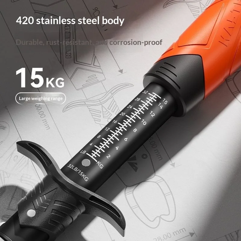 Kastking Fish Gripper With Scale Multifunctional 420 Stainless Steel Fishing Pliers Saltwater Lure Fishing Tool for Anglers