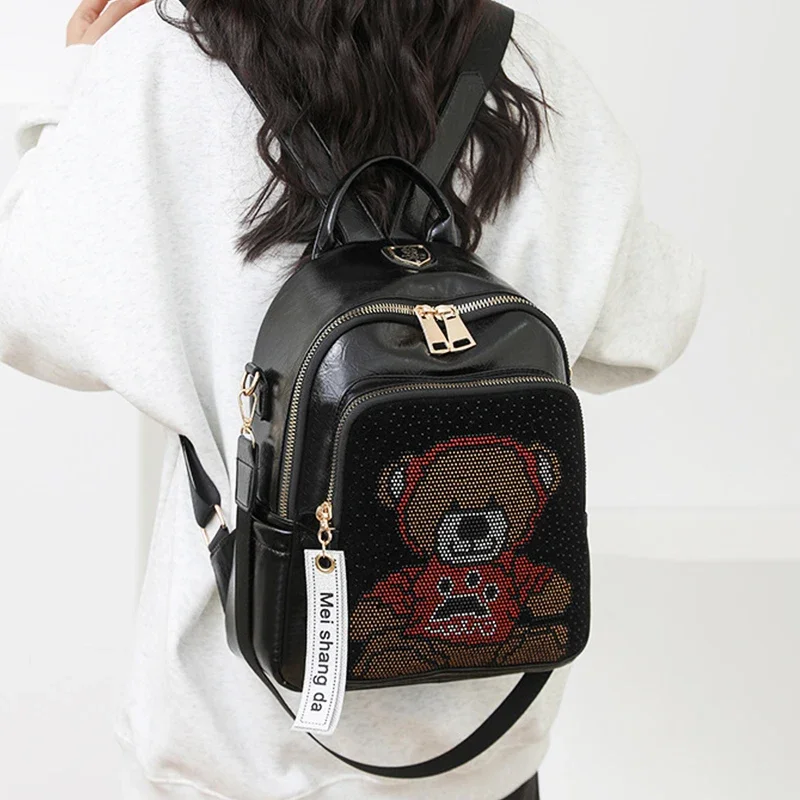 

Школьный рюкзак с мультяшным животным узором, милый стильный рюкзак для мальчиков и девочек-подростков, студенческий мужской женский рюкзак для взрослых, дизайн унисекс