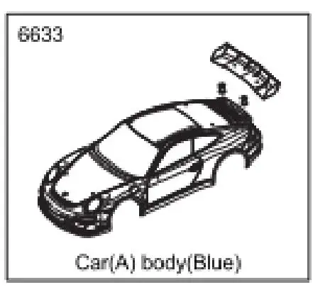 ZD racing S16 karoseria powłoki 6631 6632 6633