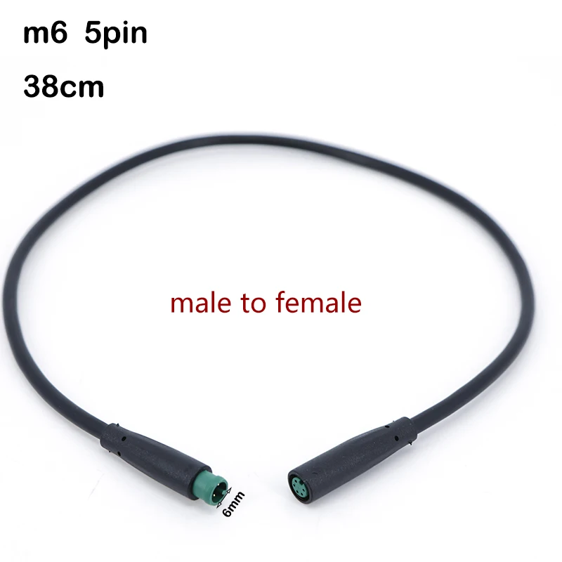M6 2 3 4 5 Pin Stecker Elektrischer Steckverbinder Männlich Weiblich Roller Bremse Wasserdicht 6mm E-Bike Kabel Stecker Signalsensor Kabel