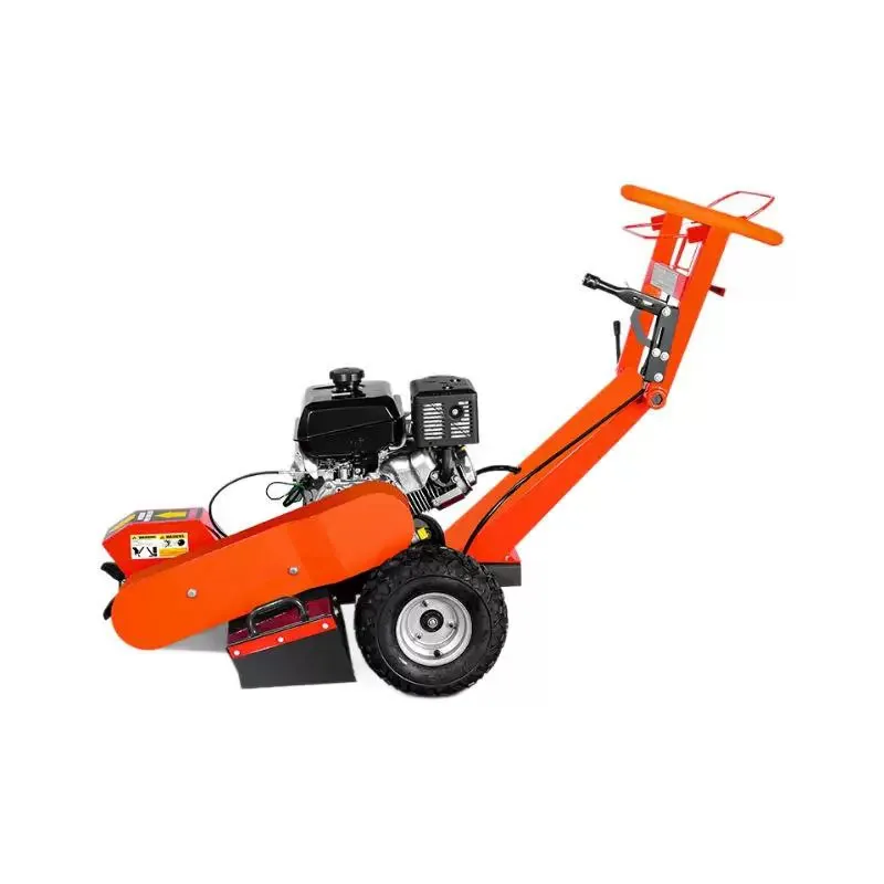 Hand Pushed Small Stump Grinder Tree Root Removal Machine Portable Garden Tree Stump Crusher Cleaning Equipment