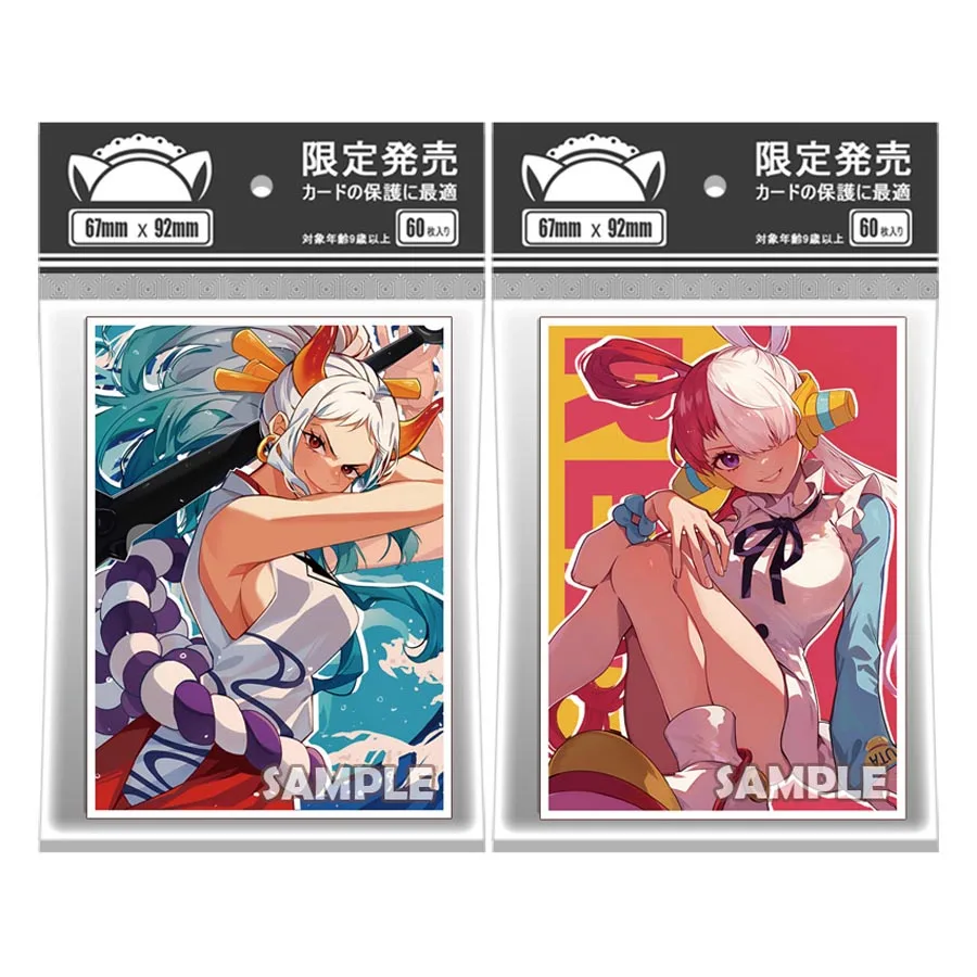 60 pz/set 67 x92mm One Piece OPCG UTA Yamato Card Sleeve PTCG WS OPCG Color Flash Card Cover protettiva carte Anime giocattolo regalo