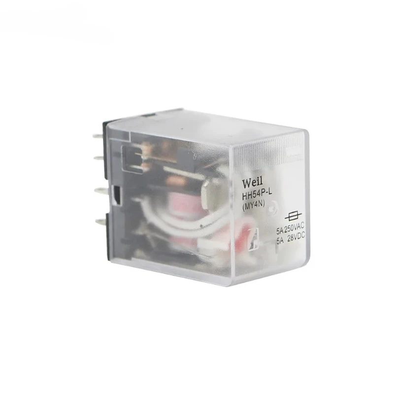 1PCS MY4NJ NEW HH54PL small Electromagnetic General Purpose 14 pins Relay DC 12V 24V 36V 48V 110V 220V 380V Coil 4NO 4NC