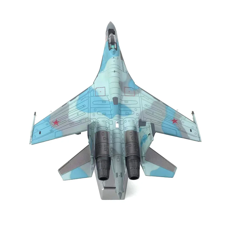 1：100 Russian Su-35 Super Side Position Su-35 Fighter Simulation Alloy Military Model Finished Ornament Non Remote Controlled