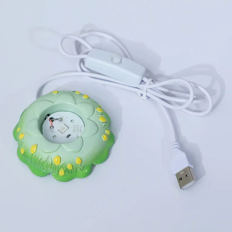 Nice Creative TULIP Nightlight ห้องนอน 3D คริสตัลบอล Luminous เดสก์ท็อปตกแต่งของขวัญวันเกิด