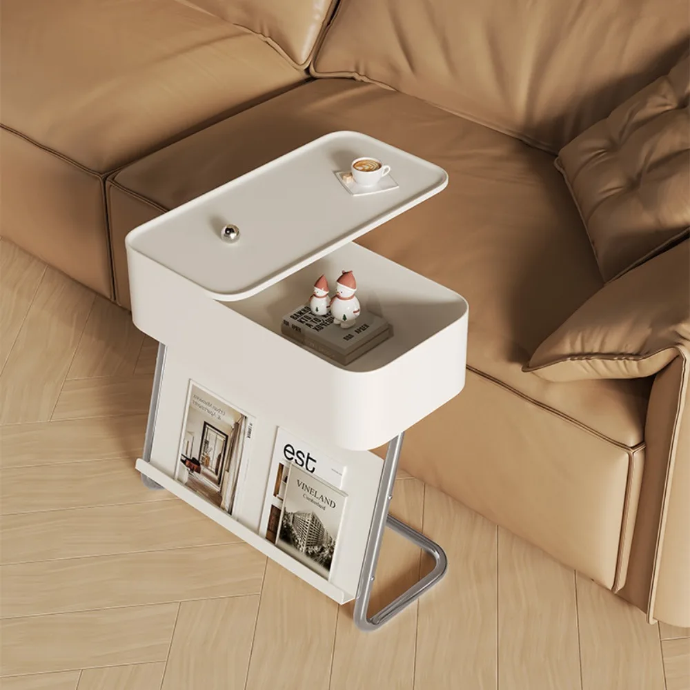 Household living room cream wind edge Nordic design sense bedside table sofa side small table small coffee table cabinet shelf