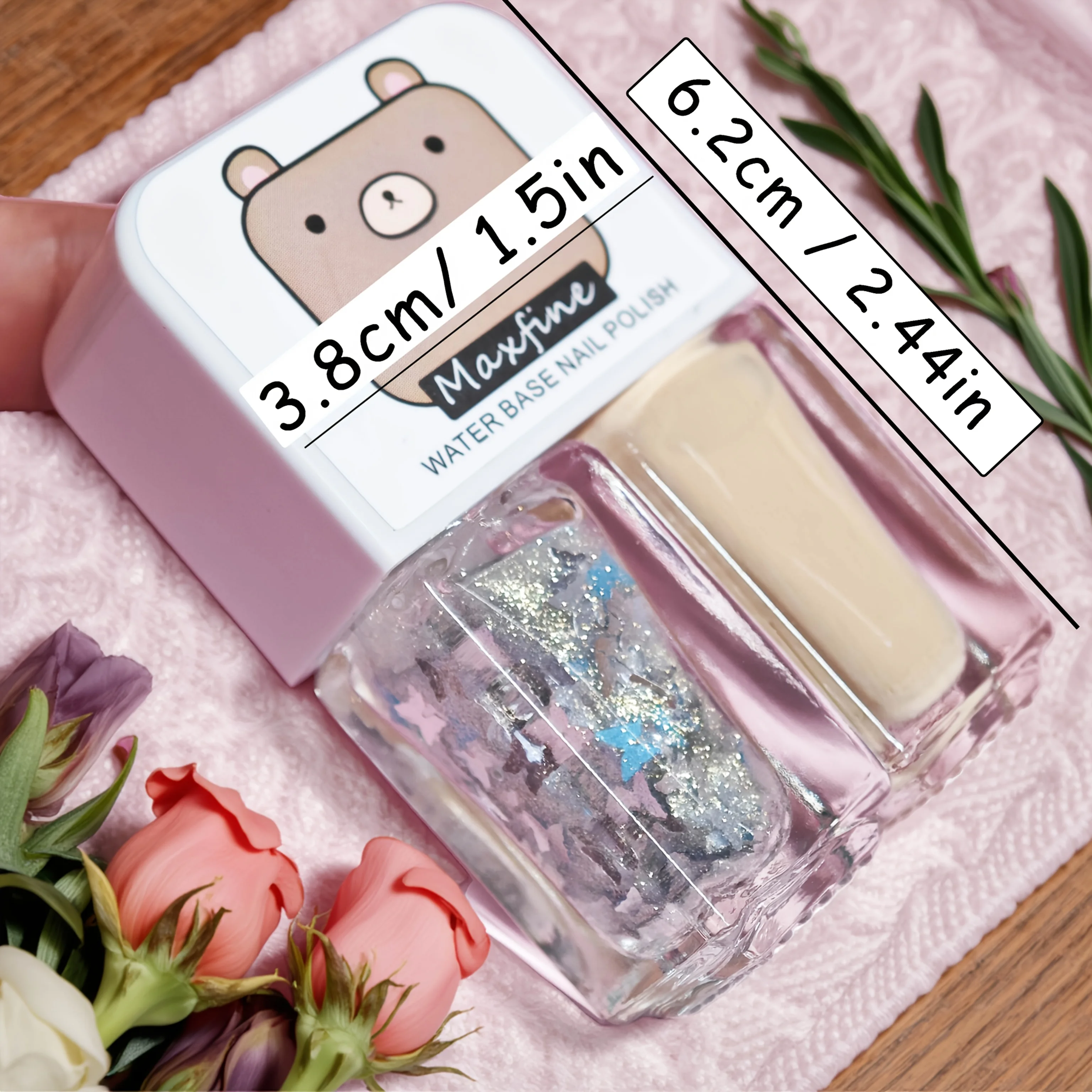 D29 Sweetheart Butterfly 2 طلاء أظافر مائي غير قابل للخبز سهل التقشير #5