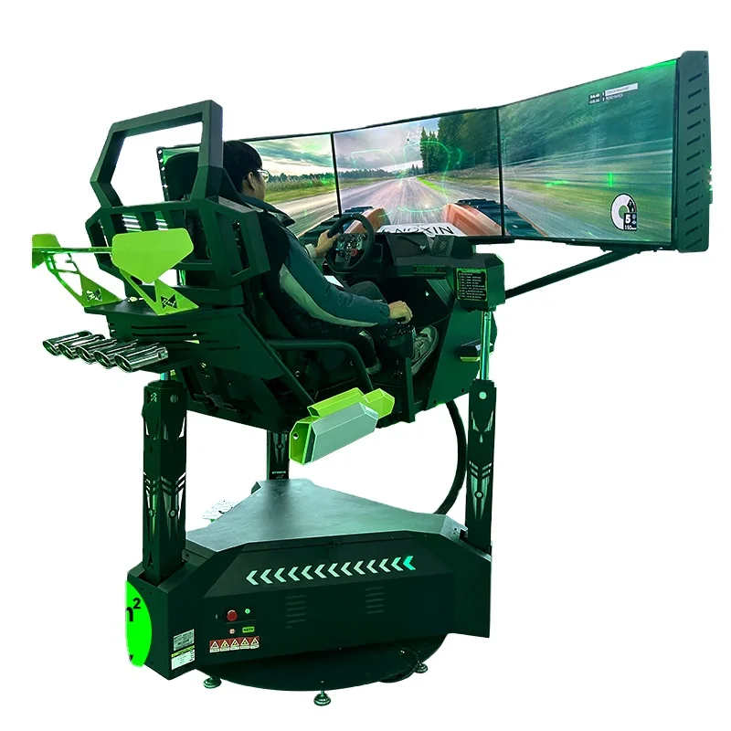 VR Machine Manufacturer Sim Racing Cockpit Motion Platform 3 Screens Racing Car Simulator Motion Simulator Racing