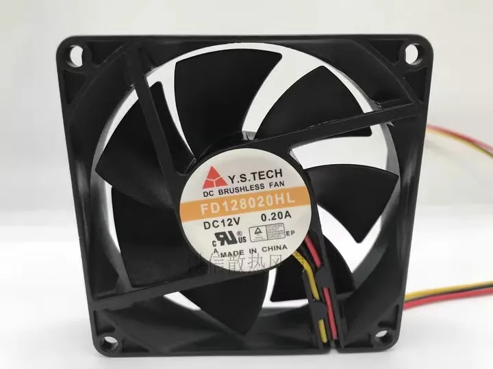 

Free shipping fee Y S FD128020HL 8020 8CM 12V 0.20A 8CM 80 * 20MM chassis fan