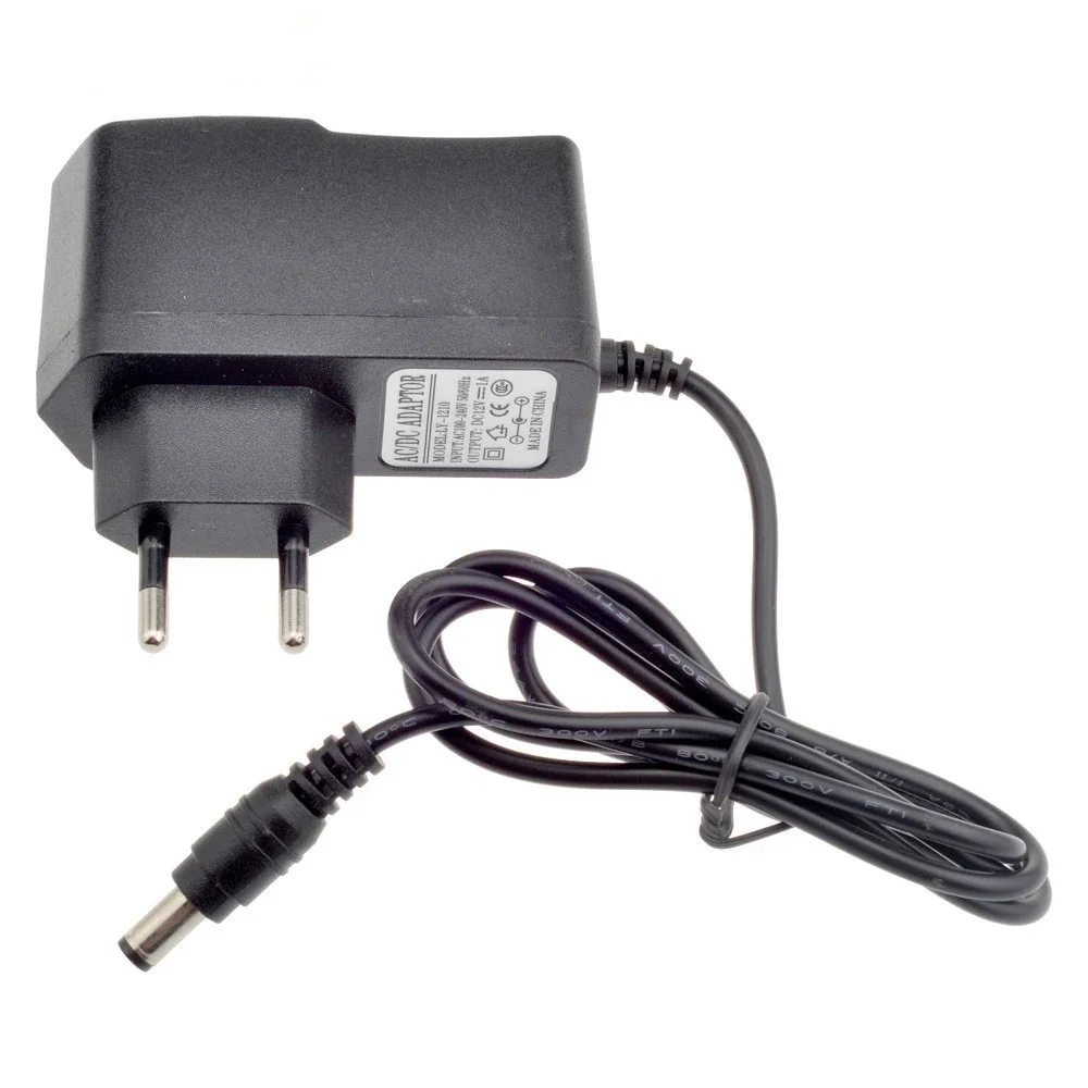 EU AU UK US Plug Type 12V 1A 5.5mm x 2.1mm Power Supply AC 100-240V To DC Adapter Plug For CCTV Camera / IP Camera