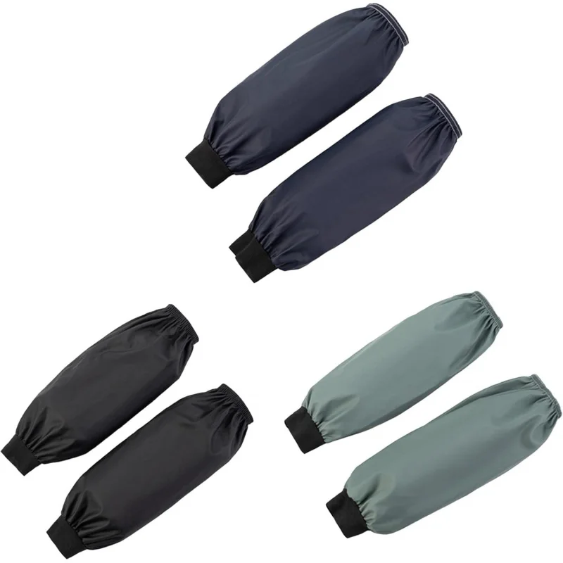 

3 Pairs Waterproof & Oilproof Arm Sleeves Covers - PVC Arm Protector for Cleaning Fish and Cooking
