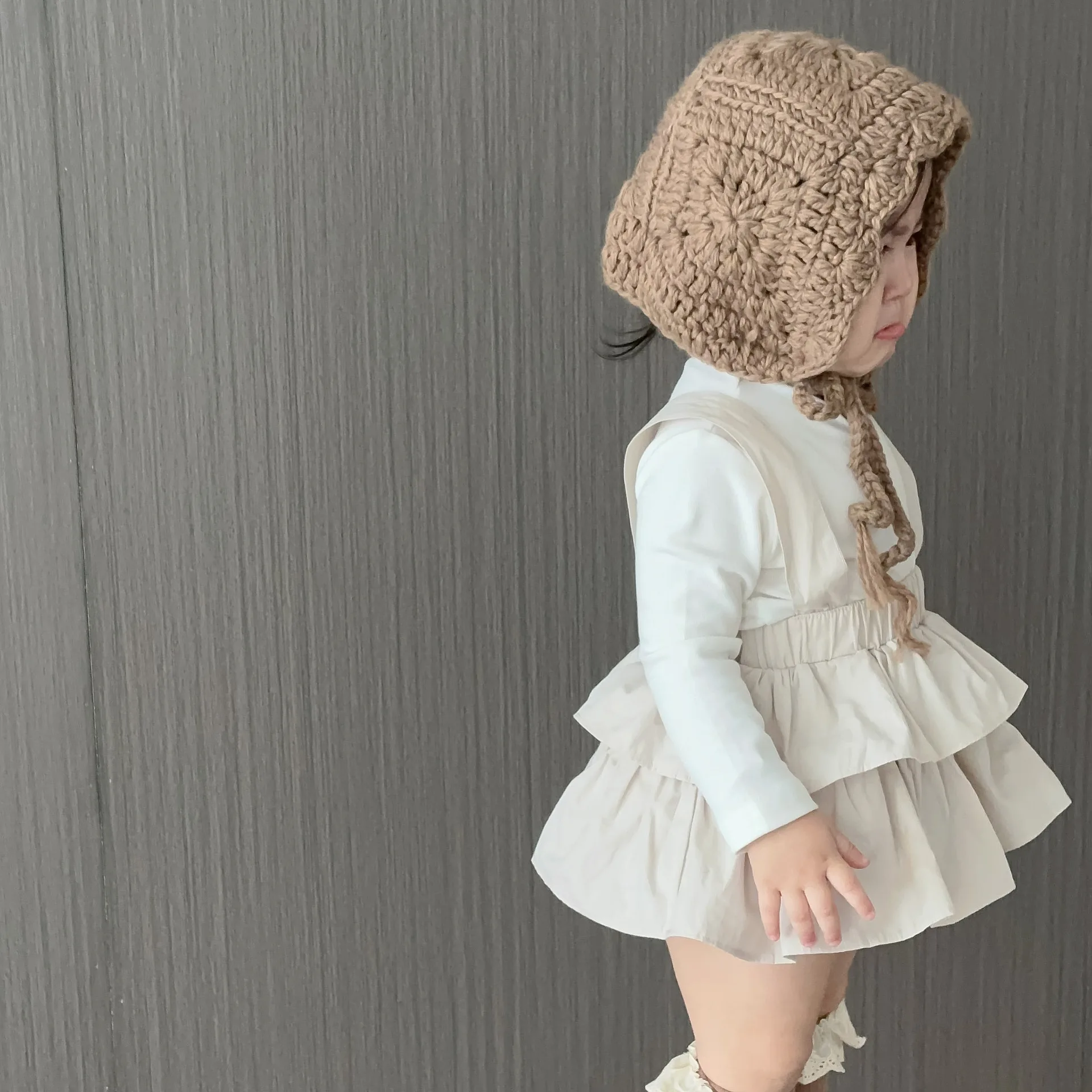 2024 Autumn New Baby Girl Sleeveless Strap Dress Solid Infant Girl Jumpsuit Dress Toddler Princess Clothes Kids Sling Dress