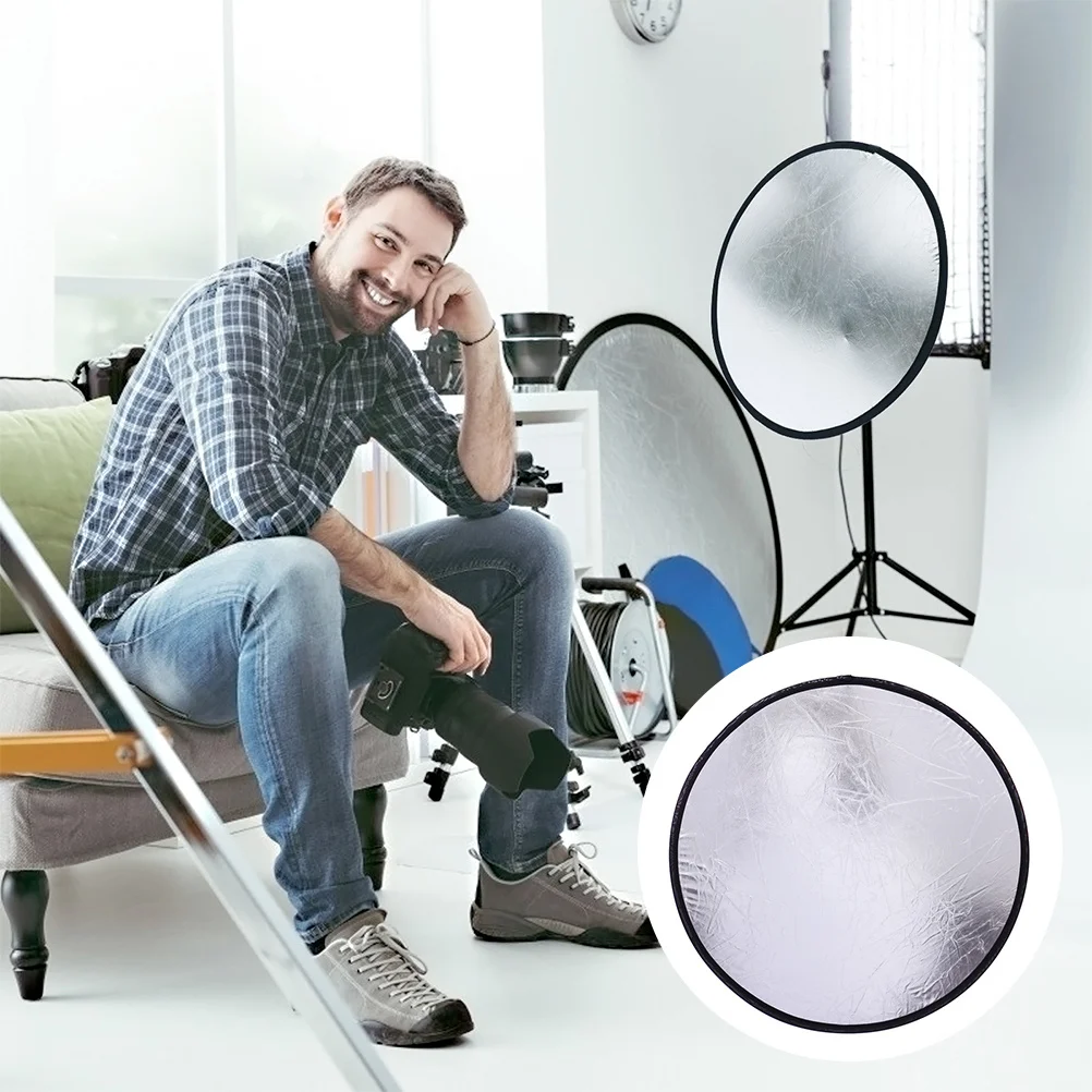 Photography Reflector Foldable Round Light Diffuser Board For Jewelry Studio Still Life Lighting Accessories