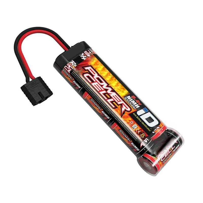 High Capacity 8.4V NiMH 3000mAh 2923X 7-Cell Battery Fits all kinds of RC cars, trucks, and boats