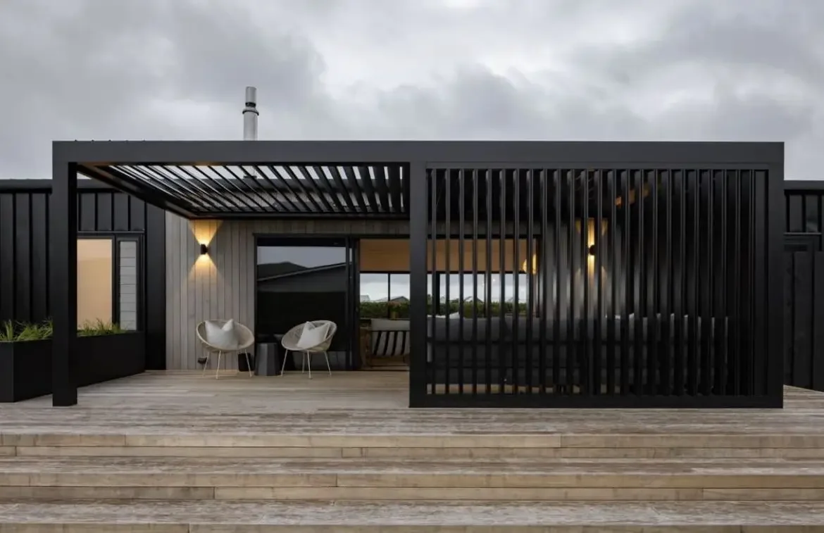 Factory Direct 2026 Top RatedPergola de techo solar con persianas de aluminio, moderna, impermeable, para exteriores, marco de p