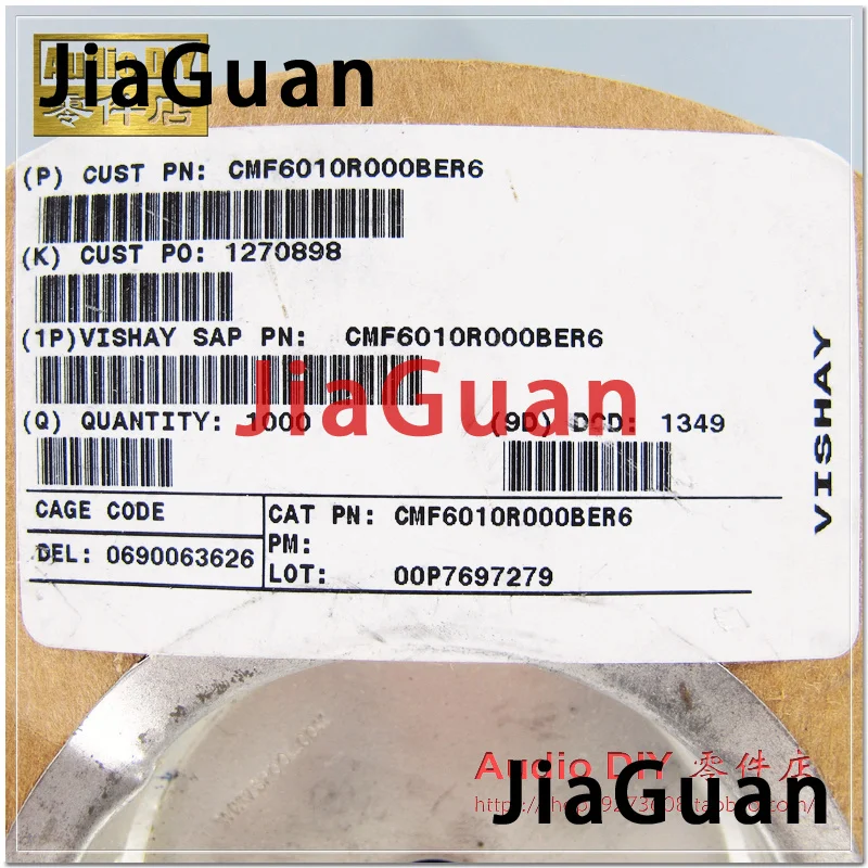 20PCS VISHAY DALE CMF60 0.5W 10R 0.1% T9 Axial Resistance RN60E 25ppm military regulations metal resistor CMF-60 1/2w 10 ohm