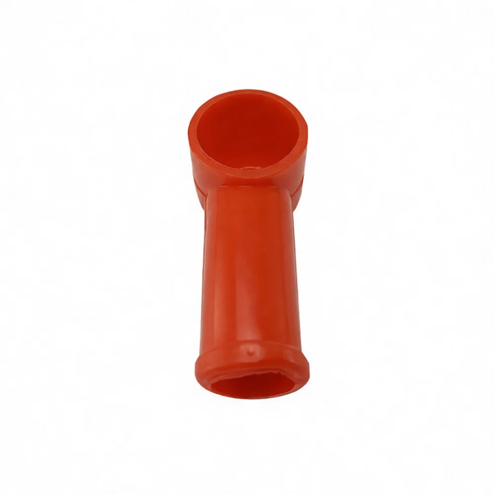 Battery Terminal Protector Pipe Shape Rubber Insulating Cap Car Motorcycle Protective Cover Insulation Head Connector