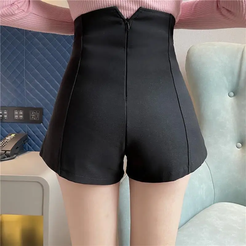 

Leggings Missing Lower Body Hot Pants High Waist Tight Outer Wear Anti-Exposure plus Size Shorts Women's Summer Black Other
