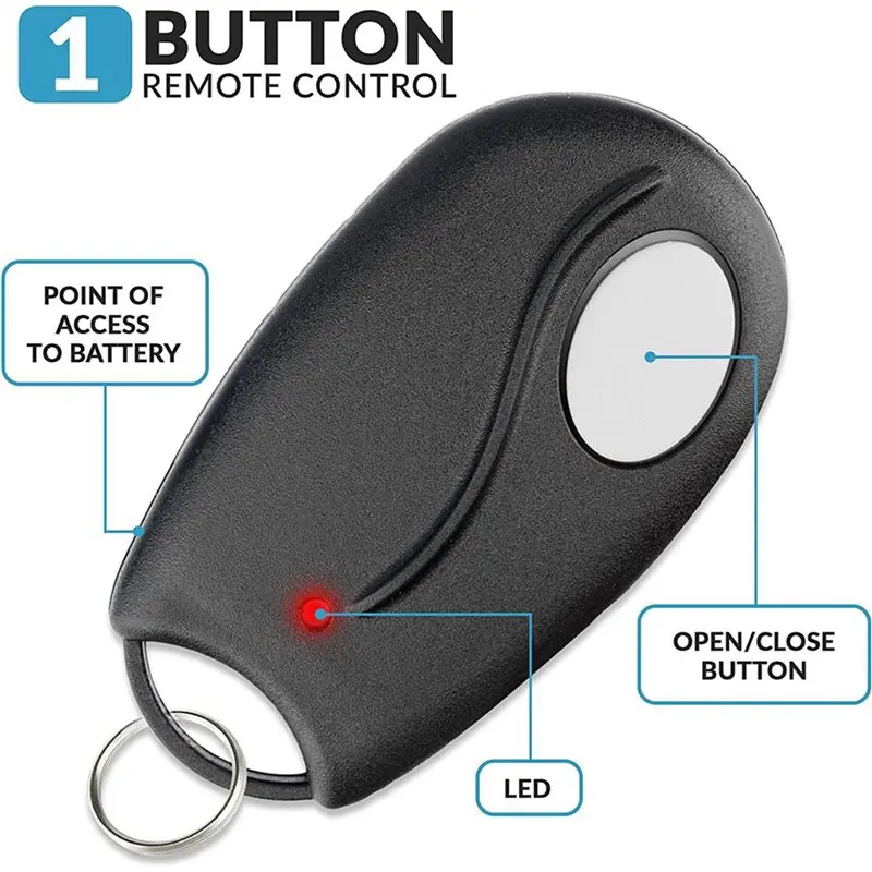 AB25-6-Pack For ACT-31B Megacode Linear Garage Door Opener Remote, Compatible With LD033, LD050