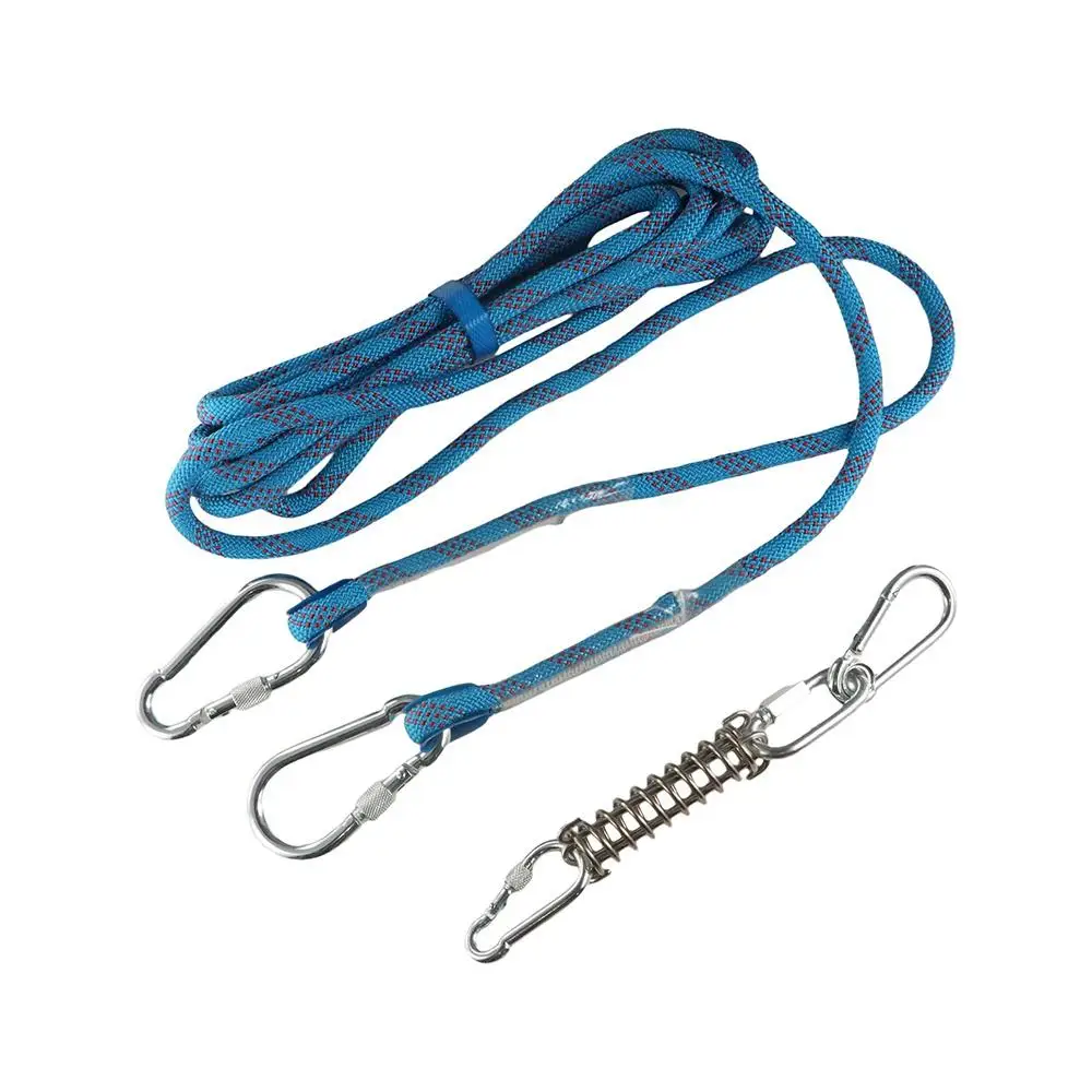 

Bite Resistant Dog Spring Pole Toys Cotton Rope 5M Dog Teething Toy Dog Spring Pole Toys Tug Dog Chew Toy for Training